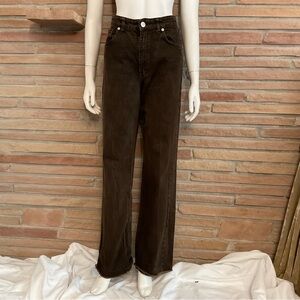 Zara High Rise Brown Jeans Size 2 Long